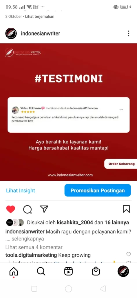 konten instagram